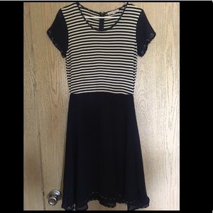 DownEast Navy Striped DownEast Dress